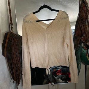 Cream sweater/top
